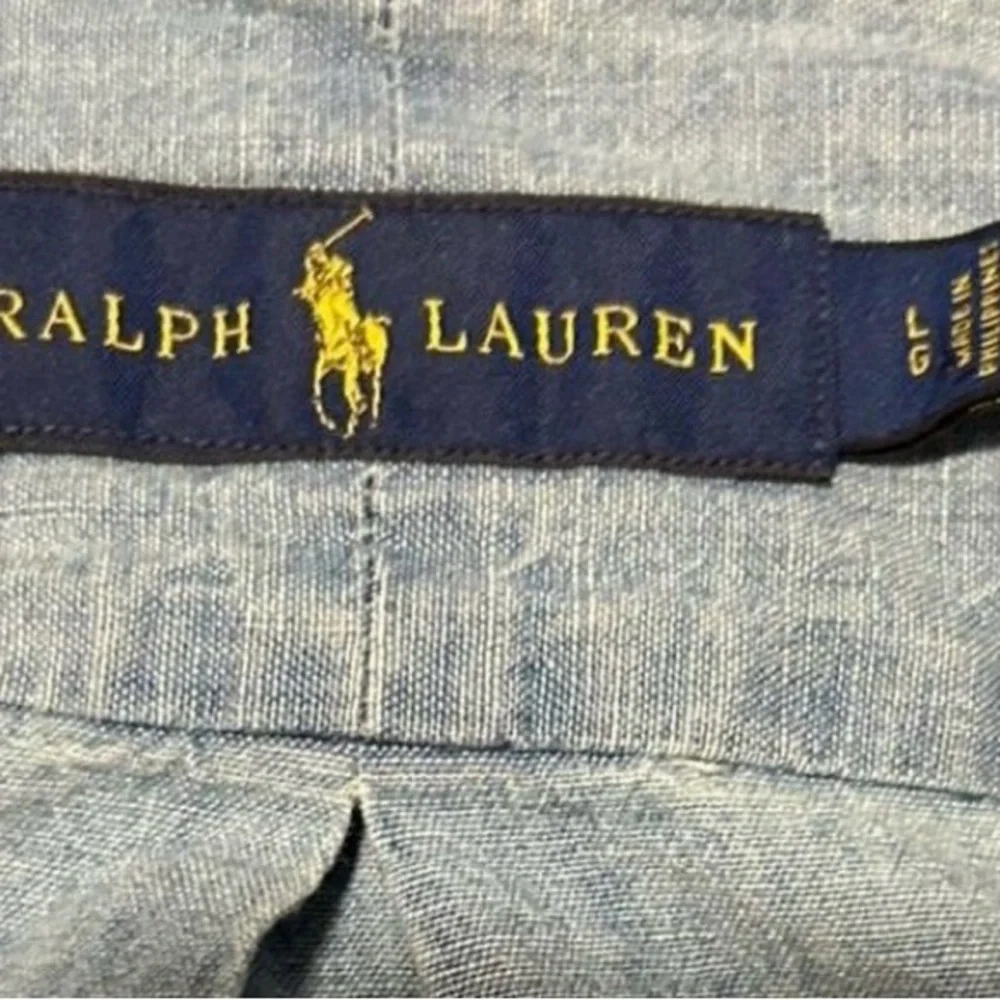 Vintage Ralph Lauren Casual Gray Button Down Shirt - Picture 3 of 3